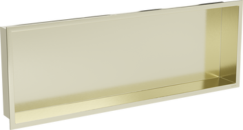 Mexen X-Wall-R półka wnękowa z kołnierzem 90 x 30 cm, złota szczotkowana - 1950903010