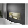 Mexen X-Wall-R półka wnękowa z kołnierzem 90 x 30 cm, złota szczotkowana - 1950903010