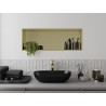 Mexen X-Wall-R półka wnękowa z kołnierzem 90 x 30 cm, złota szczotkowana - 1950903010