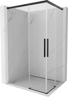Mexen Rox Duo kabina prysznicowa rozsuwana 100 x 90 cm, transparent, czarna - 8C2D-100-090-70-00