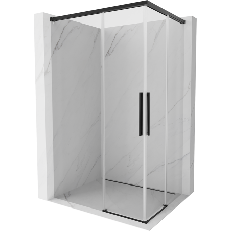 Mexen Rox Duo kabina prysznicowa rozsuwana 120 x 90 cm, transparent, czarna - 8C2D-120-090-70-00