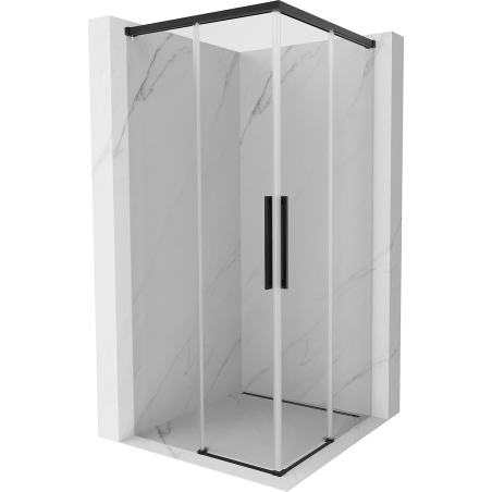 Mexen Rox Duo kabina prysznicowa rozsuwana 120 x 120 cm, transparent, czarna - 8C2D-120-120-70-00