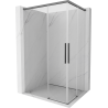 Mexen Rox Duo kabina prysznicowa rozsuwana 95 x 90 cm, transparent, gun metal - 8C2D-095-090-95-00