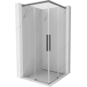 Mexen Rox Duo kabina prysznicowa rozsuwana 100 x 100 cm, transparent, gun metal - 8C2D-100-100-95-00