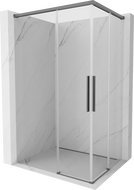 Mexen Rox Duo kabina prysznicowa rozsuwana 110 x 100 cm, transparent, gun metal - 8C2D-110-100-95-00