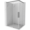 Mexen Rox Duo kabina prysznicowa rozsuwana 120 x 100 cm, transparent, gun metal - 8C2D-120-100-95-00