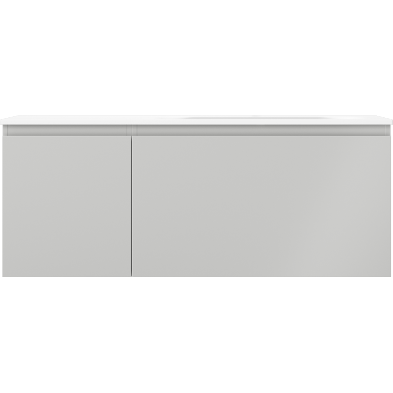 Mexen Orio szafka łazienkowa 120 cm z umywalką Vela prawą, 1S, 1D, szara mat/biała mat - 91A13-12047-3-BBFF62-W23P01