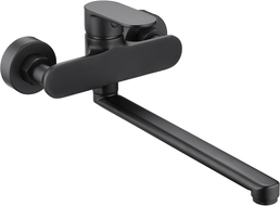 Mexen Milo bateria wannowa długa wylewka, czarna - 71335-70