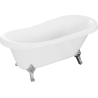 Mexen Retro wanna wolnostojąca 150 x 73 cm, biała, nogi chrom - 53251507300-00