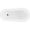 Mexen Retro wanna wolnostojąca 150 x 73 cm, biała, nogi czarne - 53251507300-70