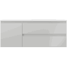 Mexen Orio szafka łazienkowa 120 cm z umywalką Otis prawą, 2S, 1D, szara mat/biała mat - 91A13-12047-3-BBFFF62-W18P01