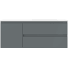 Mexen Orio szafka łazienkowa 120 cm z umywalką Otis prawą, 2S, 1D, grafit mat/biała mat - 91A13-12047-3-BBFFF66-W18P01