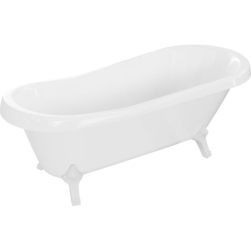 Mexen Retro wanna wolnostojąca 170 x 75 cm, biała, nogi białe - 53251707500-20