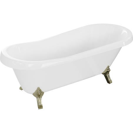 Mexen Retro wanna wolnostojąca 170 x 75 cm, biała, nogi złote - 53251707500-50