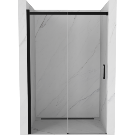 Mexen Omega drzwi prysznicowe rozsuwane 120 cm, transparent, czarne - 825-120-000-70-00