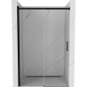 Mexen Omega drzwi prysznicowe rozsuwane 120 cm, transparent, czarne - 825-120-000-70-00