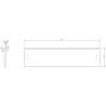 Mexen Orio szafka łazienkowa 120 cm z umywalką Vela prawą, 2S, 1D, czarna mat - 91A13-12047-3-BBFFF71-W23P71
