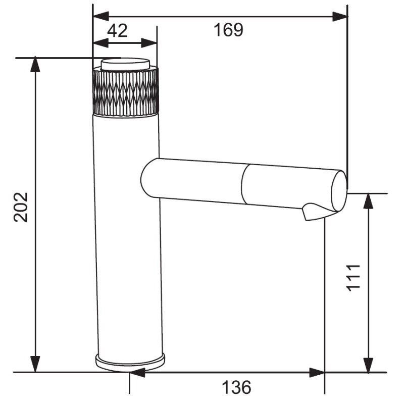 Mexen Diamond bateria umywalkowa, czarna/złota - 71500-75