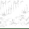 Mexen Rox Duo kabina prysznicowa rozsuwana 120 x 95 cm, transparent, czarna - 8C2D-120-095-70-00