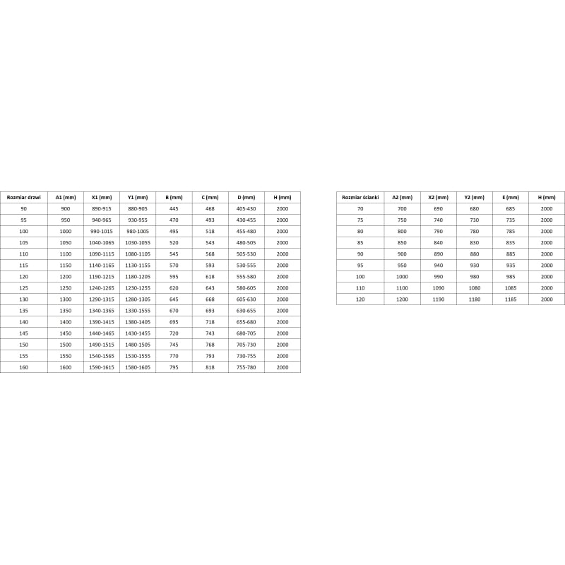 Mexen Rox L kabina prysznicowa rozsuwana 105 x 70 cm, transparent, chrom - 8C2L-105-070-01-00