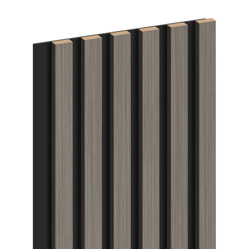 Mexen Lam-B lamele ścienne 275 x 30 cm, płyta HDF 4 mm, fornir techniczny, Dąb Stalowy - S100-275307-3015-006