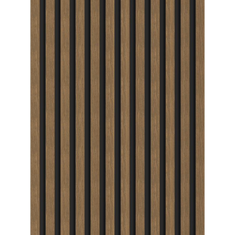 Mexen Lam-B lamele ścienne 275 x 30 cm, płyta HDF 4 mm, fornir techniczny, Orzech Natural - S100-275307-3015-016