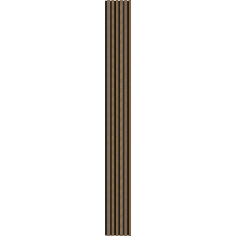 Mexen Lam-B lamele ścienne 275 x 30 cm, płyta HDF 4 mm, fornir techniczny, Orzech Natural - S100-275307-3015-016