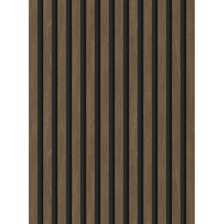 Mexen Lam-B lamele ścienne 275 x 30 cm, płyta HDF 4 mm, fornir techniczny, Orzech Kakaowy - S100-275307-3015-018