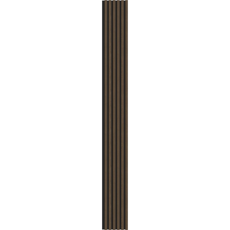 Mexen Lam-B lamele ścienne 275 x 30 cm, płyta HDF 4 mm, fornir techniczny, Orzech Espresso - S100-275307-3015-019