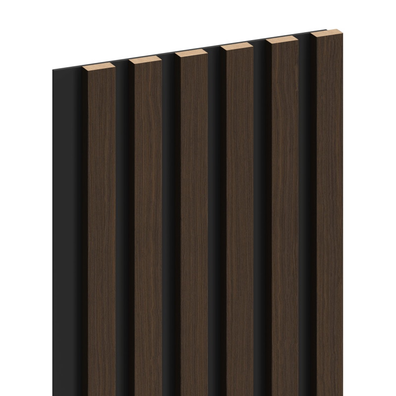 Mexen Lam-B lamele ścienne 275 x 30 cm, płyta HDF 4 mm, fornir techniczny, Orzech Palisandrowy - S100-275307-3015-021