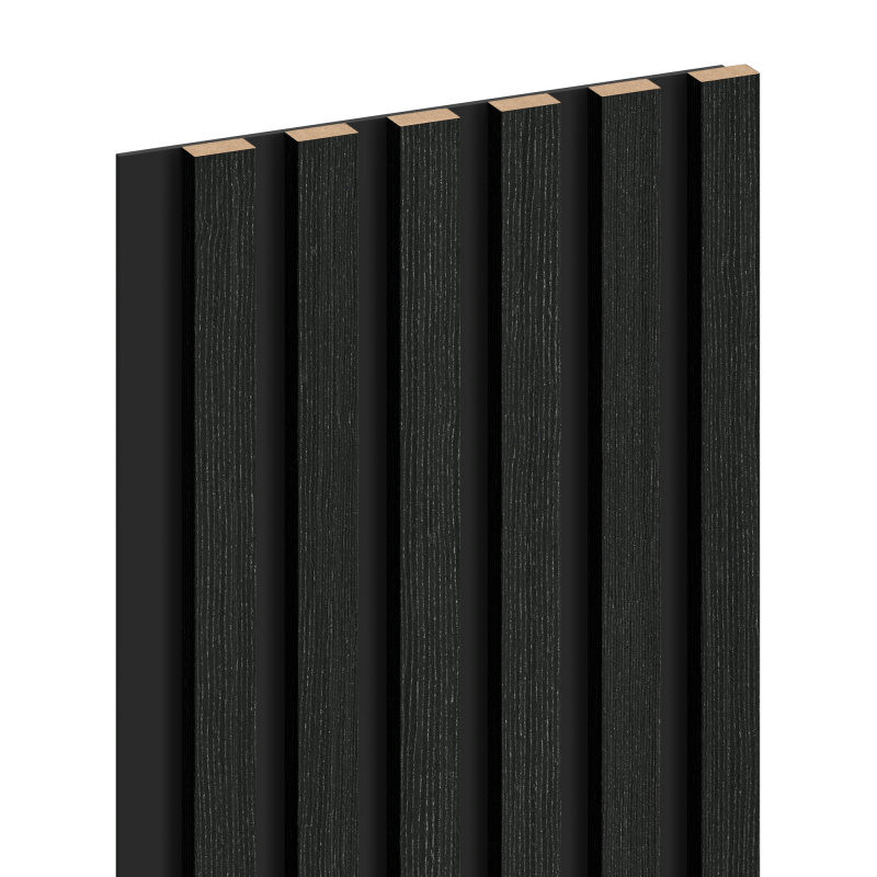 Mexen Lam-B lamele ścienne 275 x 30 cm, płyta HDF 4 mm, fornir techniczny, Dąb Czarny Srebrzysty - S100-275307-3015-025