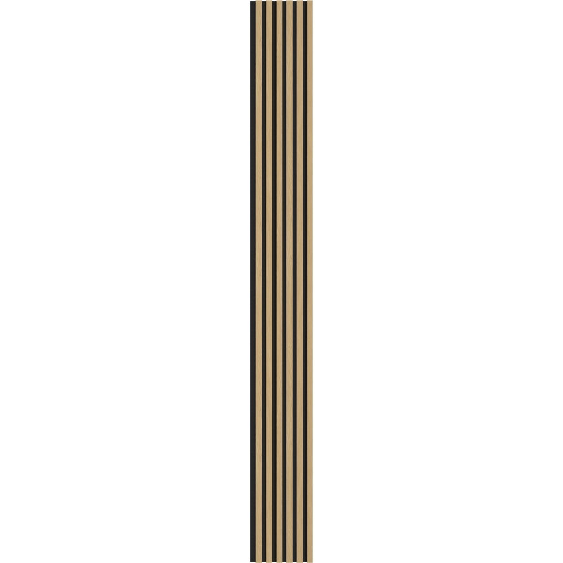 Mexen Lam-F lamele ścienne akustyczne 275 x 30 cm, filc 8 mm, fornir techniczny, Dąb Złocisty - S105-275307-3015-003