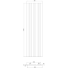 Mexen Lam-F lamele ścienne akustyczne 275 x 30 cm, filc 8 mm, fornir techniczny, Orzech Srebrzysty - S105-275307-3015-009
