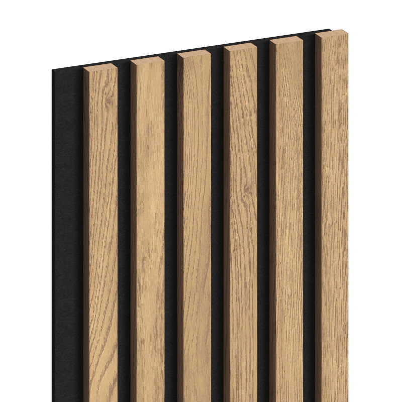 Mexen Lam-F lamele ścienne akustyczne 275 x 30 cm, filc 8 mm, fornir techniczny, Sosna Klasyczna - S105-275307-3015-012