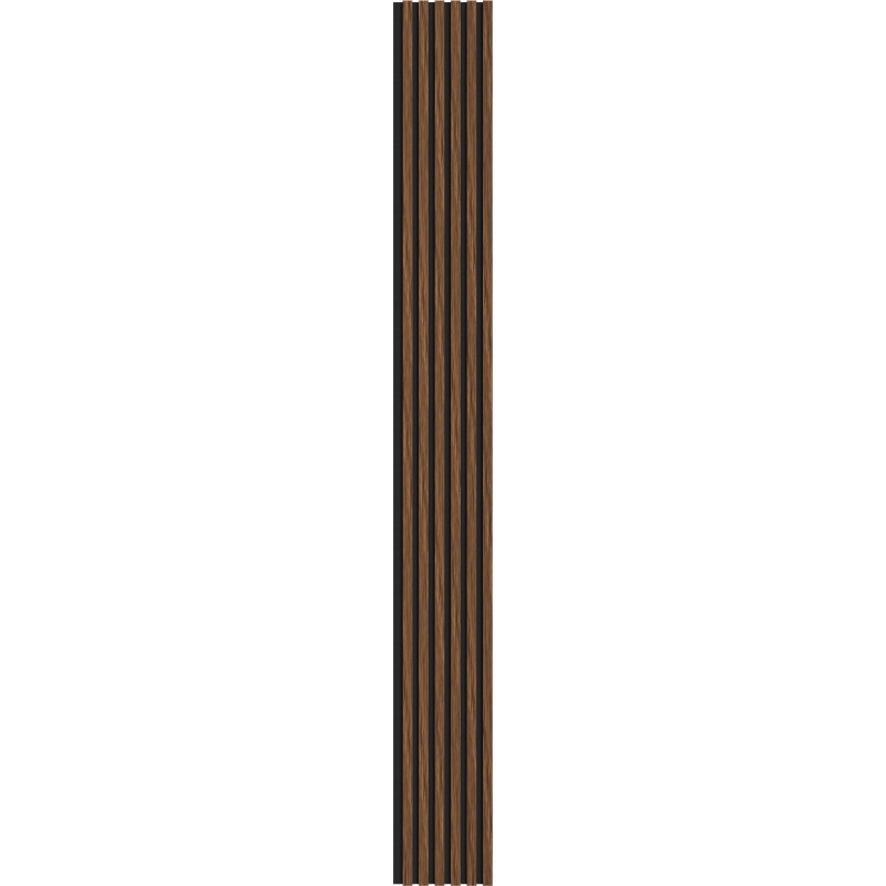 Mexen Lam-F lamele ścienne akustyczne 275 x 30 cm, filc 8 mm, fornir techniczny, Mahoń Rubinowy - S105-275307-3015-013