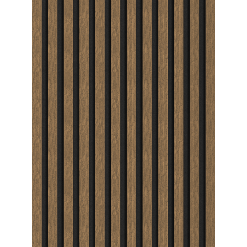 Mexen Lam-F lamele ścienne akustyczne 275 x 30 cm, filc 8 mm, fornir techniczny, Orzech Natural - S105-275307-3015-016