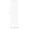Mexen Lam-F lamele ścienne akustyczne 275 x 30 cm, filc 8 mm, fornir techniczny, Orzech Espresso - S105-275307-3015-019