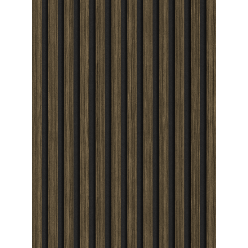 Mexen Lam-F lamele ścienne akustyczne 275 x 30 cm, filc 8 mm, fornir techniczny, Heban Królewski - S105-275307-3015-020