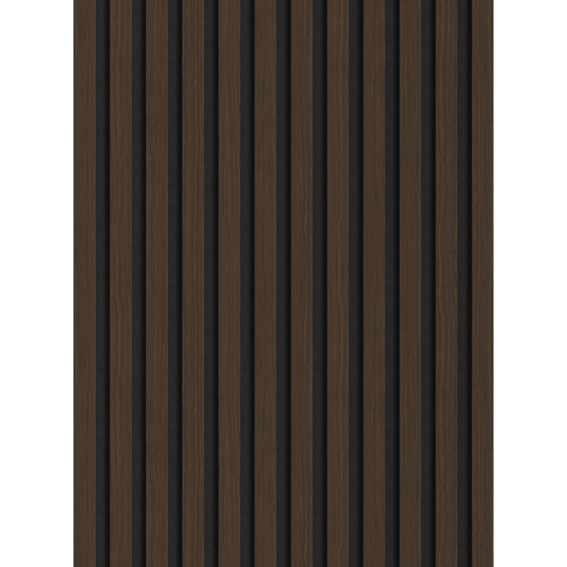 Mexen Lam-F lamele ścienne akustyczne 275 x 30 cm, filc 8 mm, fornir techniczny, Orzech Palisandrowy - S105-275307-3015-021