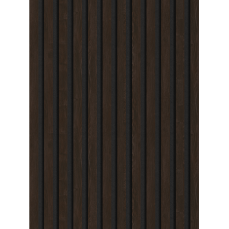 Mexen Lam-F lamele ścienne akustyczne 275 x 30 cm, filc 8 mm, fornir techniczny, Heban Brązowy - S105-275307-3015-022