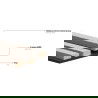 Mexen Lam-F lamele ścienne akustyczne 275 x 30 cm, filc 8 mm, fornir techniczny, Heban Czarny - S105-275307-3015-023