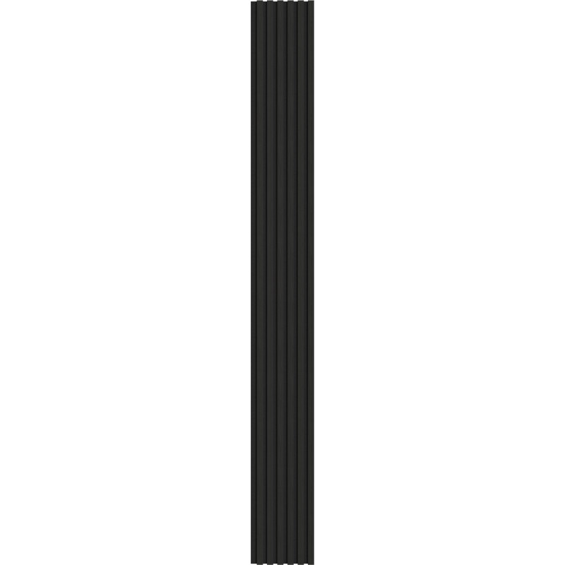Mexen Lam-F lamele ścienne akustyczne 275 x 30 cm, filc 8 mm, fornir techniczny, Heban Czarny - S105-275307-3015-023