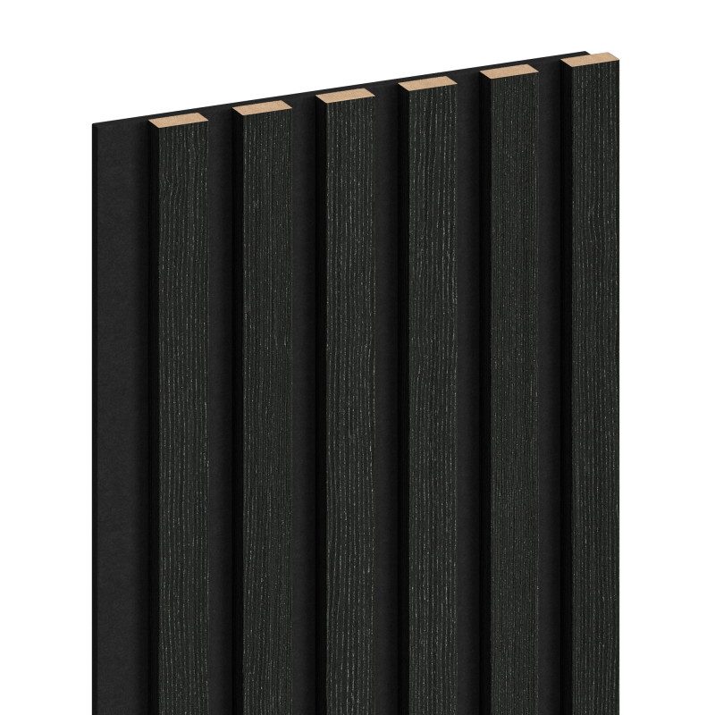 Mexen Lam-F lamele ścienne akustyczne 275 x 30 cm, filc 8 mm, fornir techniczny, Dąb Czarny Srebrzysty - S105-275307-3015-025