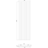 Mexen Lam-B lamele ścienne 275 x 31,5 cm, płyta HDF 4 mm, Biały Mat - S100-275317-2812-051