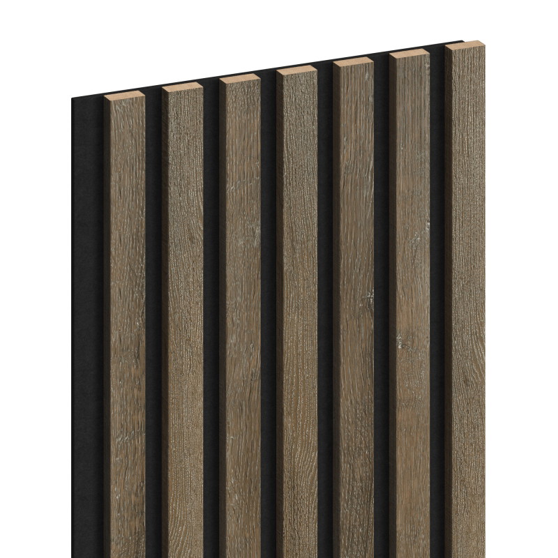 Mexen Lam-F lamele ścienne akustyczne 275 x 31,5 cm, filc 6 mm, Dąb Espresso - S105-275317-2812-065