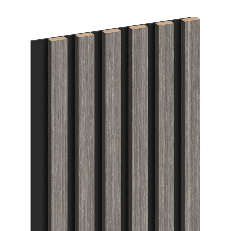 Mexen Lam-B lamele ścienne 275 x 30 cm, płyta HDF 4 mm, fornir techniczny, Dąb Srebrzysty - S100-275307-3015-007