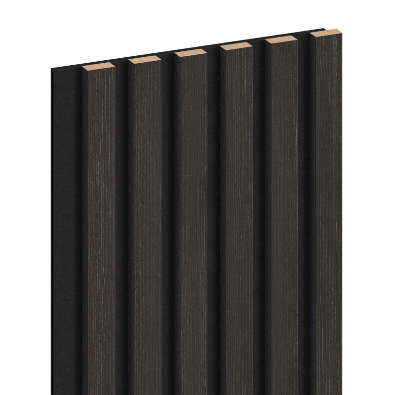 Mexen Lam-F lamele ścienne akustyczne 275 x 30 cm, filc 8 mm, fornir techniczny, Orzech Srebrzysty - S105-275307-3015-009