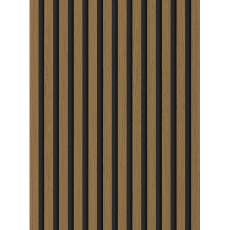 Mexen Lam-B lamele ścienne 275 x 30 cm, płyta HDF 4 mm, fornir techniczny, Teak Złocisty - S100-275307-3015-014