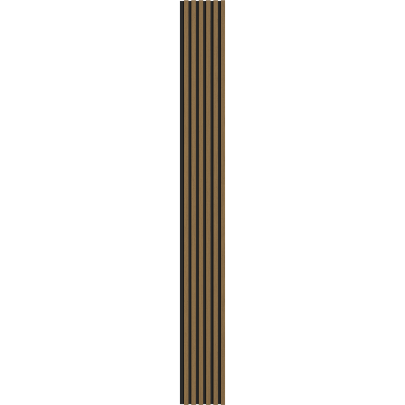 Mexen Lam-B lamele ścienne 275 x 30 cm, płyta HDF 4 mm, fornir techniczny, Teak Złocisty - S100-275307-3015-014