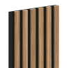 Mexen Lam-F lamele ścienne akustyczne 275 x 30 cm, filc 8 mm, fornir techniczny, Orzech Jasny - S105-275307-3015-017